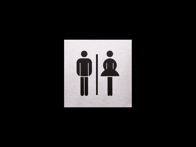 Geslacht toilet bordje
