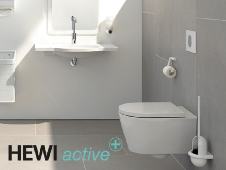 HEWI badkamer actief+ HEWI Active+ wastafel en toilet