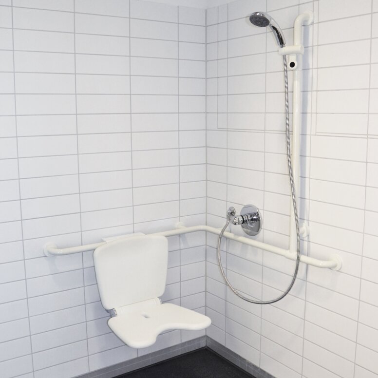 RWTH Aken Douche met ophangzitje en handgreep