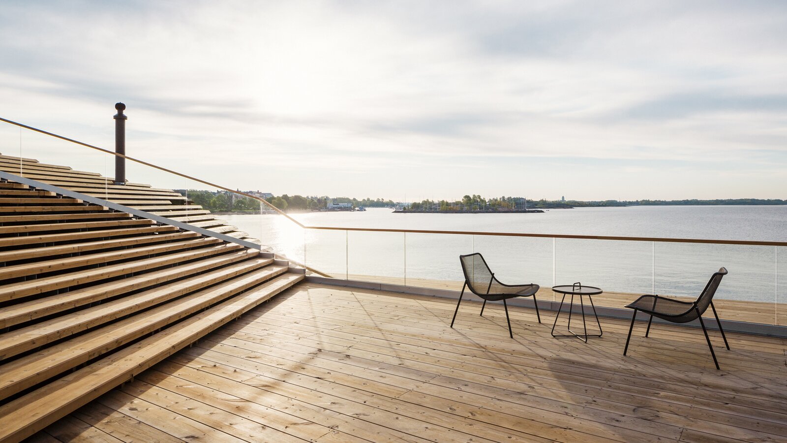 Sauna Löyly in Helsinki Sauna Löyly in Helsinki terrace